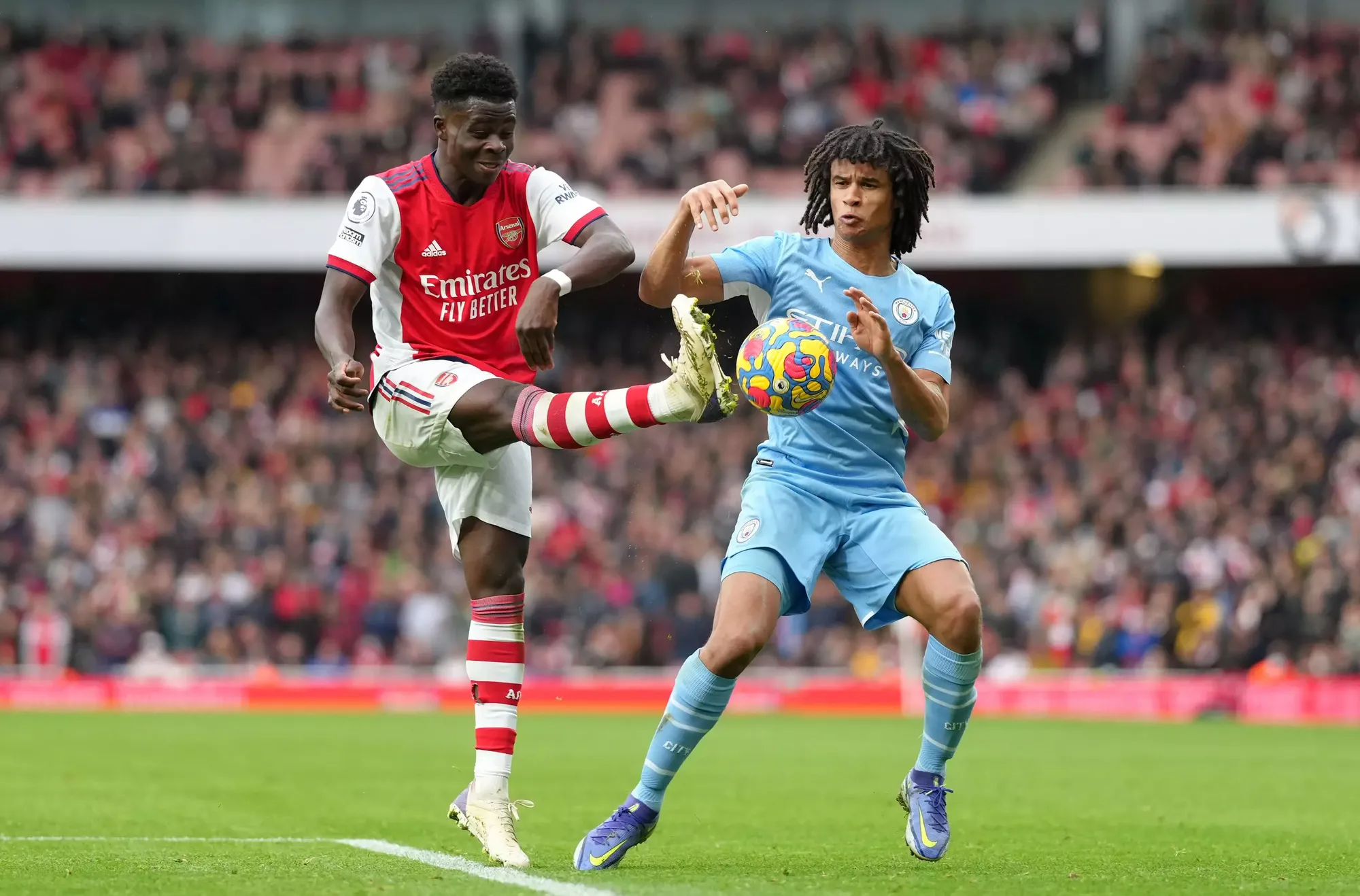 Bukayo Saka puts in yet another impressive display against Man City