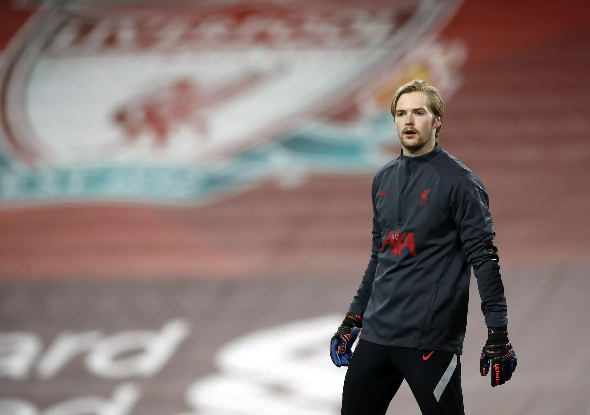 Caoimhin Kelleher is LIverpool's goalkeeper for the Carabao Cup