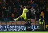 Bryan Mbeumo celebrates scoring a second-half hat-trick for Brentford against Port Vale