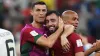 Bruno Fernandes, right, starred for Portugal (Adam Davy/PA)
