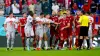 Tempers flared during the World Cup clash between Switzerland and Serbia (Mike Egerton/PA)