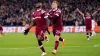 West Ham United’s Michail Antonio (left) celebrates 