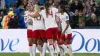 Canada players celebrate their second goal (PA)