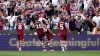 Lucas Paqueta (centre right) celebrates scoring West Ham’s third goal (John Walton/PA)
