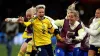 Sweden celebrated a dramatic penalty shoot-out win over the United States in Melbourne (Hamish Blair/AP)