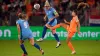 England captain Millie Bright (centre) heads the ball clear during the 2-1 UEFA women’s Nations League defeat against the Ne