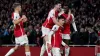 Arsenal’s Kai Havertz (second right) celebrates scoring their side’s second goal of the game during the Premier League match