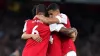 Arsenal’s Gabriel (left), Ben White (centre) and William Saliba have helped the Gunners boast one of the best defensive reco