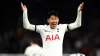 Son Heung-min celebrates Tottenham’s late win over Brighton (John Walton/PA)