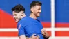 Declan Rice (left) hopes to convince Ben White (right) to make himself available for England (Martin Rickett/PA)