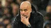 Manchester City manager Pep Guardiola reacts on the touchline during the Emirates FA Cup quarter-final match at the Etihad S
