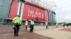Police presence outside Manchester United’s Old Trafford (PA)