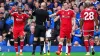 Nottingham Forest were not happy at Goodison Park (Peter Byrne/PA)