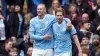 Erling Haaland, left, and Kevin de Bruyne are not guaranteed to return to Manchester City’s starting line-up at Crystal Pala