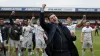 Portsmouth manager John Mousinho celebrated after Portsmouth’s win at Lincoln (Richard Sellers/PA)