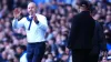 Everton manager Sean Dyche (left) celebrates victory (Peter Byrne/PA)