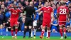 Forest’s Callum Hudson-Odoi (left) appeals for a penalty at Goodison Park (Peter Byrne/PA)