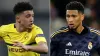 Jadon Sancho, left, will face Jude Bellingham, right, in the Champions League final (PA)