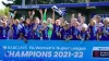 Chelsea’s Magdalena Eriksson lifts the Barclays FA Women’s Super League trophy after a 4-2 victory over Manchester United (A