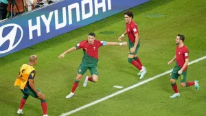 Cristiano Ronaldo makes World Cup history as Portugal hold off Ghana in opener