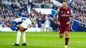 Danny Ings double helps Aston Villa beat Brighton to claim first away league win