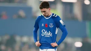 Everton midfielder James Garner ruled out for two months with back problem