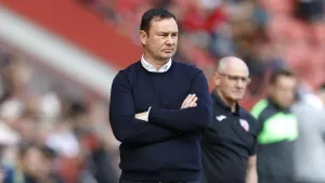 Morecambe failure to see off Portsmouth a ‘travesty’, says Derek Adams