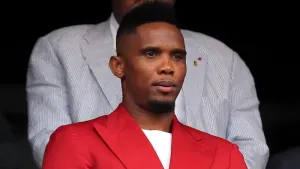 Former Cameroon striker Samuel Eto’o filmed appearing to attack man at World Cup