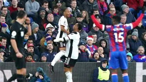 Fulham claim rare London derby win after brushing aside nine-man Crystal Palace