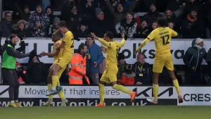 Victor Adeboyejo rescues point for Burton against rivals Derby