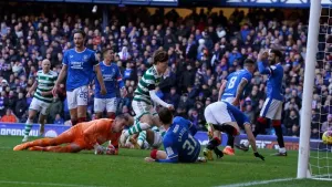 Celtic snatch late equaliser at Rangers to retain cinch Premiership stranglehold