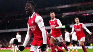 Eddie Nketiah nets late winner as Arsenal beat Man Utd in Emirates thriller