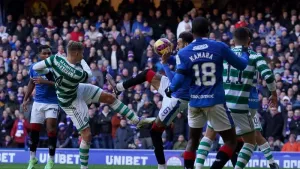 Ex-ref Stuart Dougal: VAR right not to intervene in Celtic’s Ibrox penalty claim