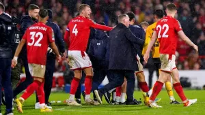 Nottingham Forest and Wolves charged by FA after Carabao Cup brawl