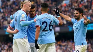 Pep Guardiola says hat-trick hero Erling Haaland is ‘not a player to be dropped’