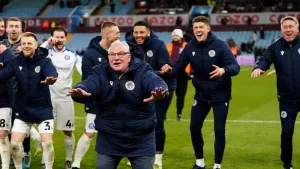 Steve Evans hails ‘magical’ victory at Stevenage beat Aston Villa