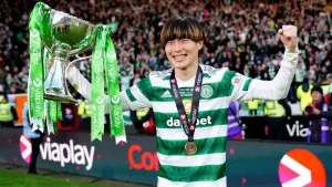 Callum McGregor calls Kyogo Furuhashi a ‘superstar’ after cup final double