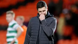 Dundee United part company with boss Liam Fox after six defeats in a row