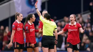 Ella Toone sent off as Manchester United return to top of Women’s Super League