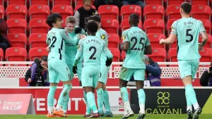 Evan Ferguson goal sinks Stoke and carries Seagulls into last eight of FA Cup