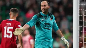 Jamie MacDonald on the spot to earn point for Raith