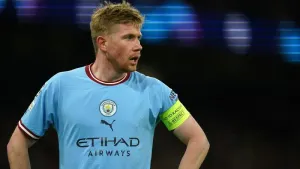 Kevin De Bruyne and Aymeric Laporte to miss Man City’s clash at RB Leipzig