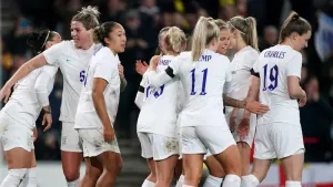 Lauren James’ first England goal seals comfortable Arnold Clark Cup victory