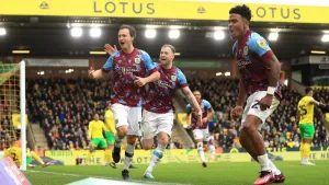 Leaders Burnley ease to victory at Norwich
