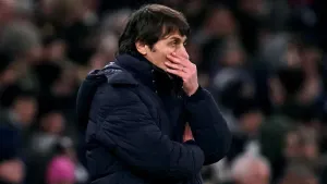 Antonio Conte suggests fans’ lack of patience has not helped Tottenham