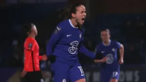 Chelsea in pole position to reach Champions League semi-finals after win in Lyon