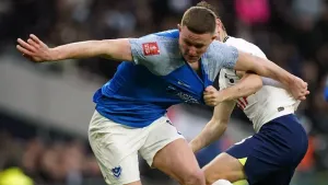 Colby Bishop on the spot as Portsmouth fight back to draw with Port Vale