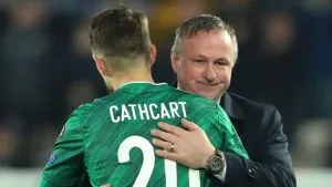 Craig Cathcart to lead depleted Northern Ireland as Michael O’Neill waits on duo