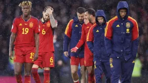 Eat humble pie and say the better team won, Alex McLeish tells Spain