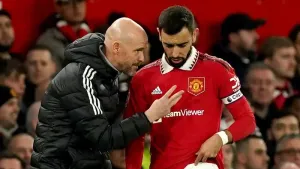 Erik ten Hag sticking with Bruno Fernandes as captain despite Anfield debacle